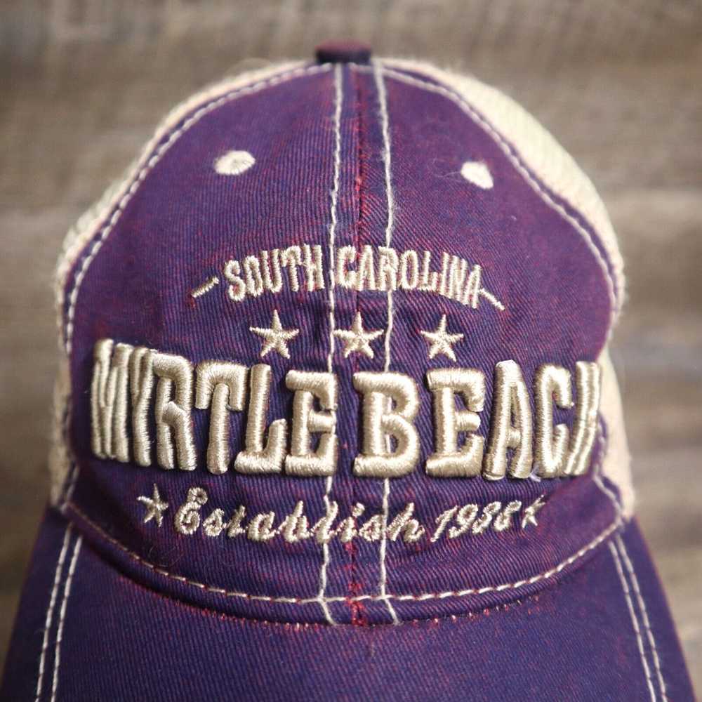 Vintage Myrtle Beach South Carolina SC Purple Hat… - image 2