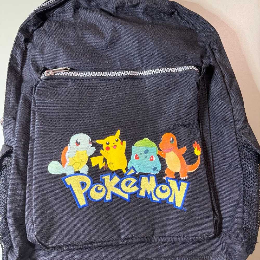 Vintage 1999 Pokemon Backpack Pikachu Charmander … - image 1