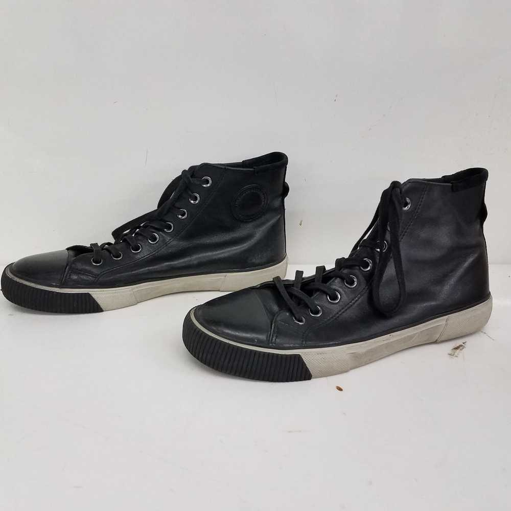 AllSaints Black Hi Top Sneakers Size 43 - image 2