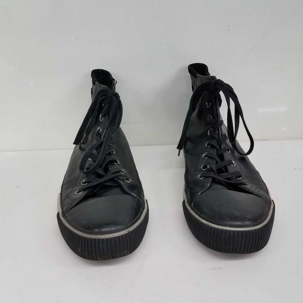 AllSaints Black Hi Top Sneakers Size 43 - image 3