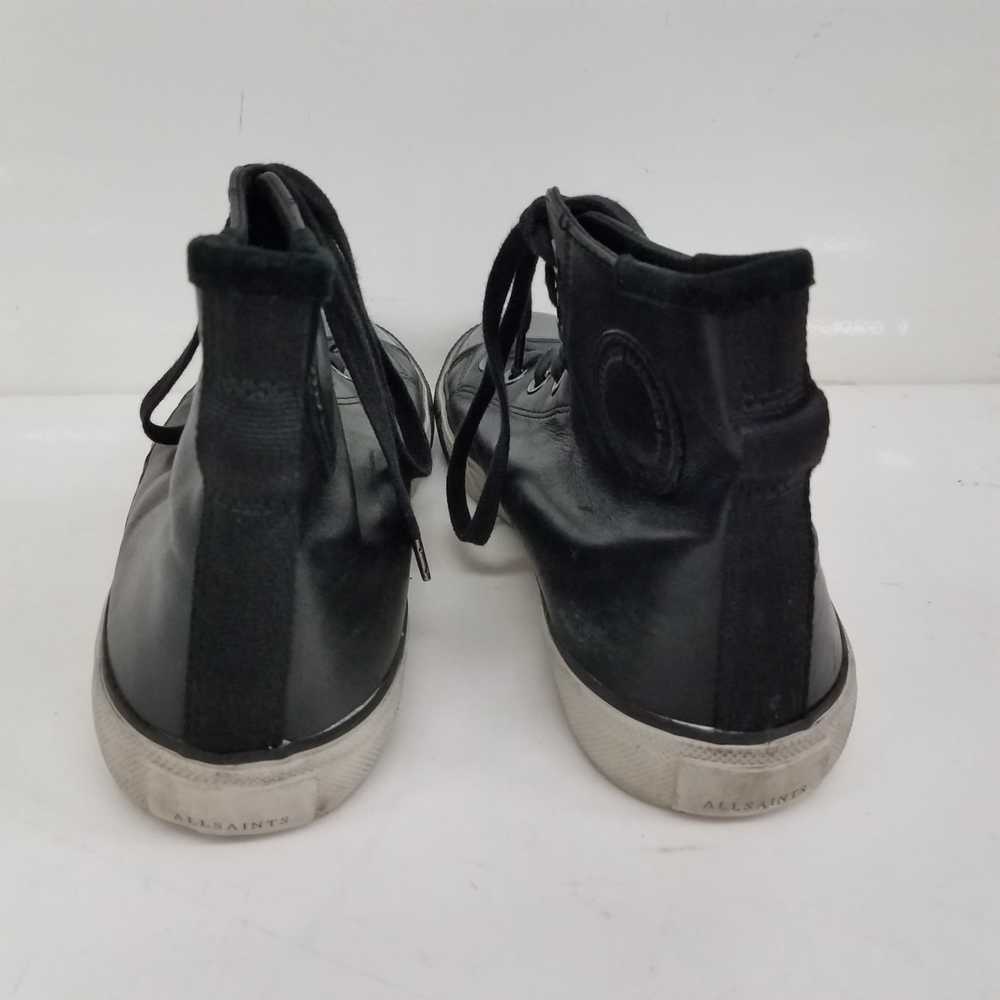 AllSaints Black Hi Top Sneakers Size 43 - image 4