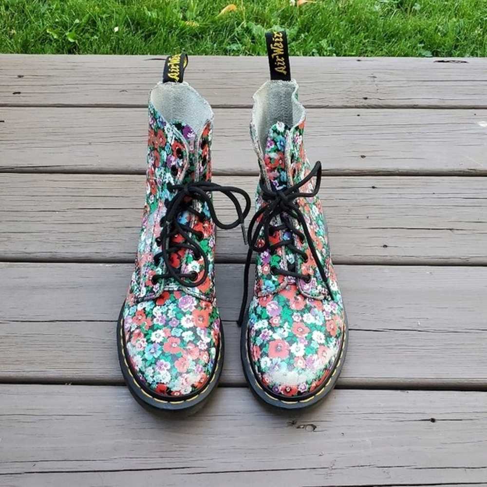 Dr Martens 1460 Pascal Black Wild Poppy Floral La… - image 5