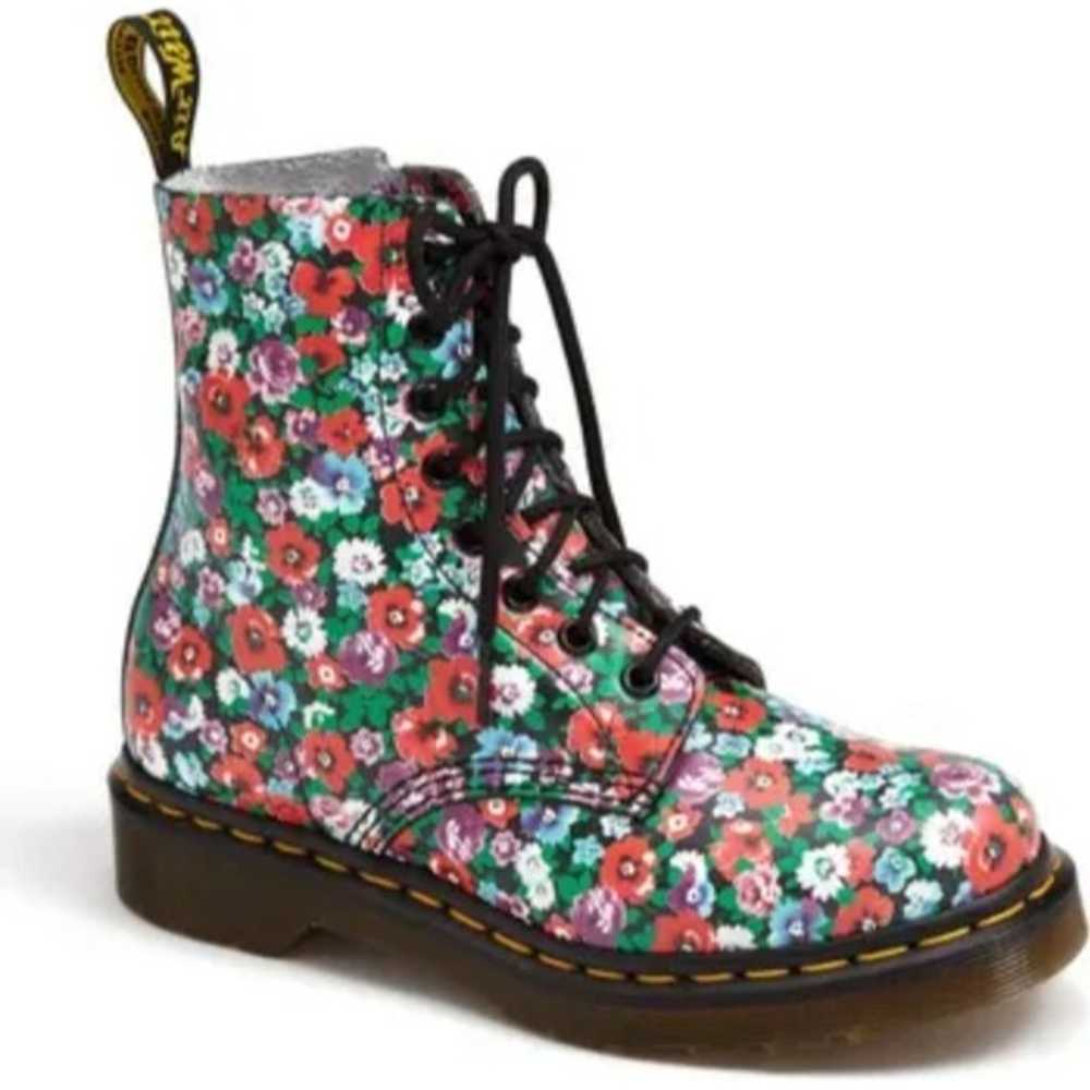 Dr Martens 1460 Pascal Black Wild Poppy Floral La… - image 9