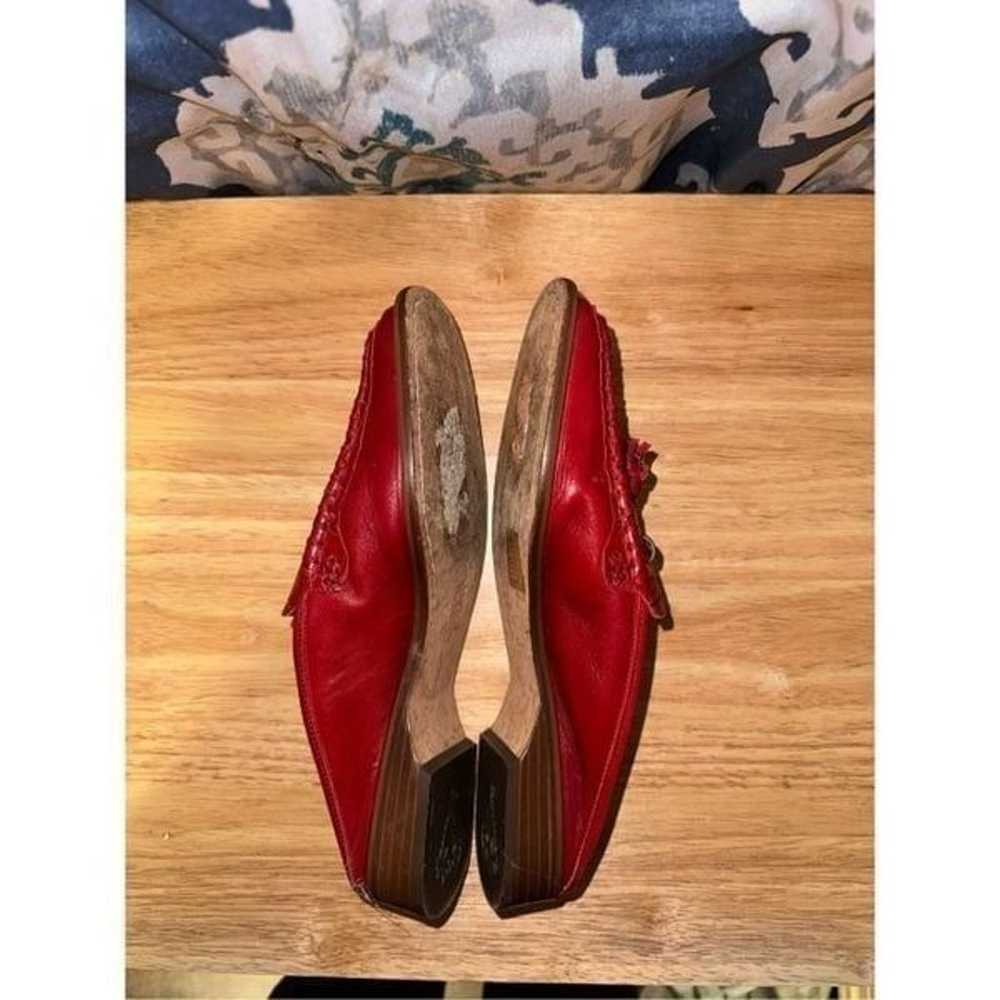 Brighton Julie’ vintage Slip-on Loafers red , Siz… - image 3