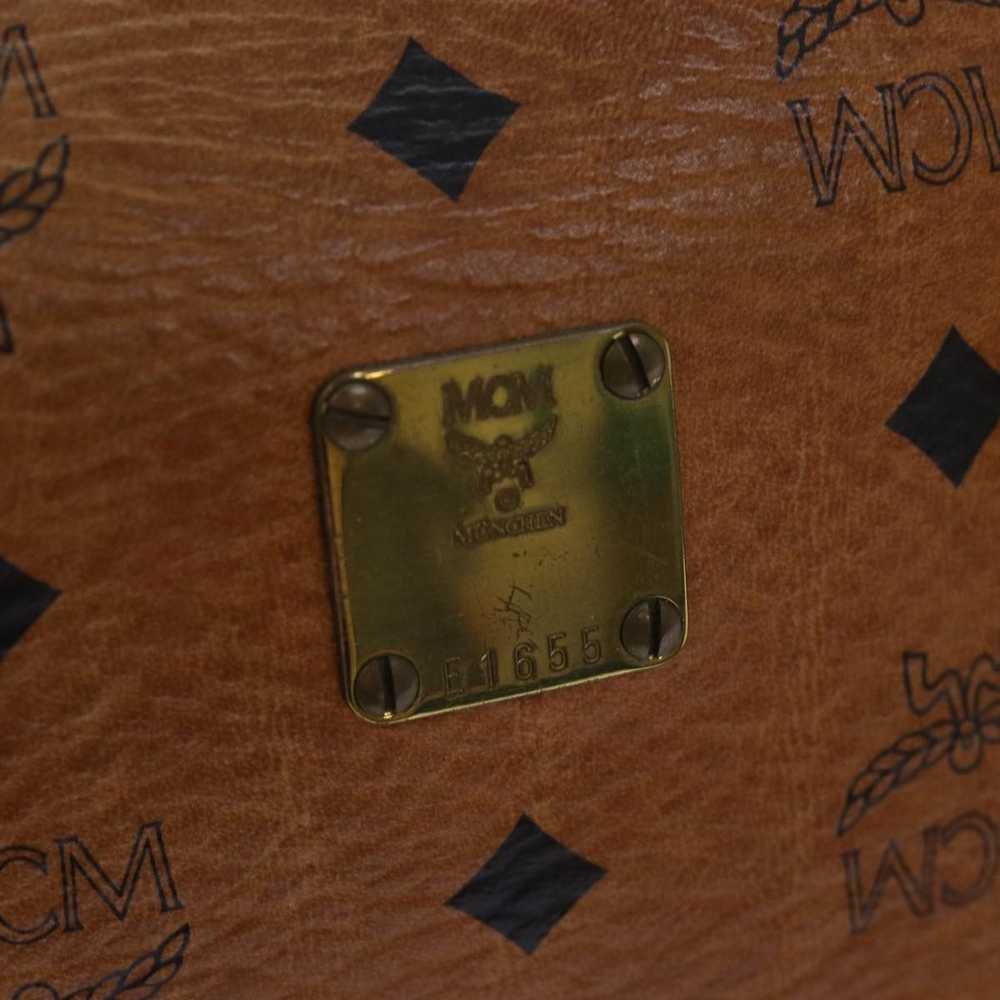 MCM MCM Vicetos Logogram Hand Bag PVC Brown Auth … - image 12