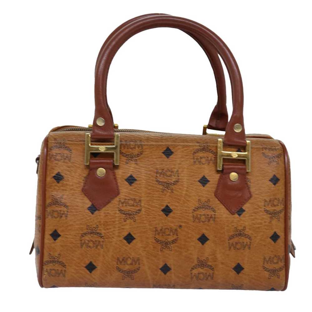 MCM MCM Vicetos Logogram Hand Bag PVC Brown Auth … - image 2