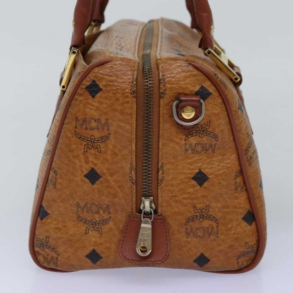 MCM MCM Vicetos Logogram Hand Bag PVC Brown Auth … - image 3