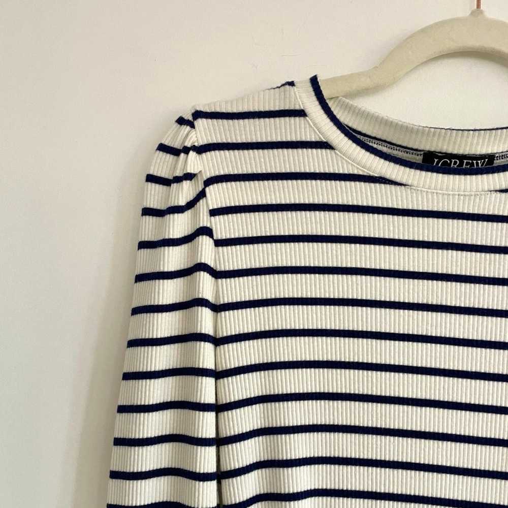 J.Crew - Vintage Rib Puff-Sleeve T-Shirt in Stripe - image 5