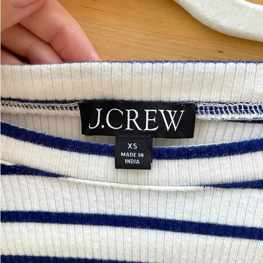 J.Crew - Vintage Rib Puff-Sleeve T-Shirt in Stripe - image 7