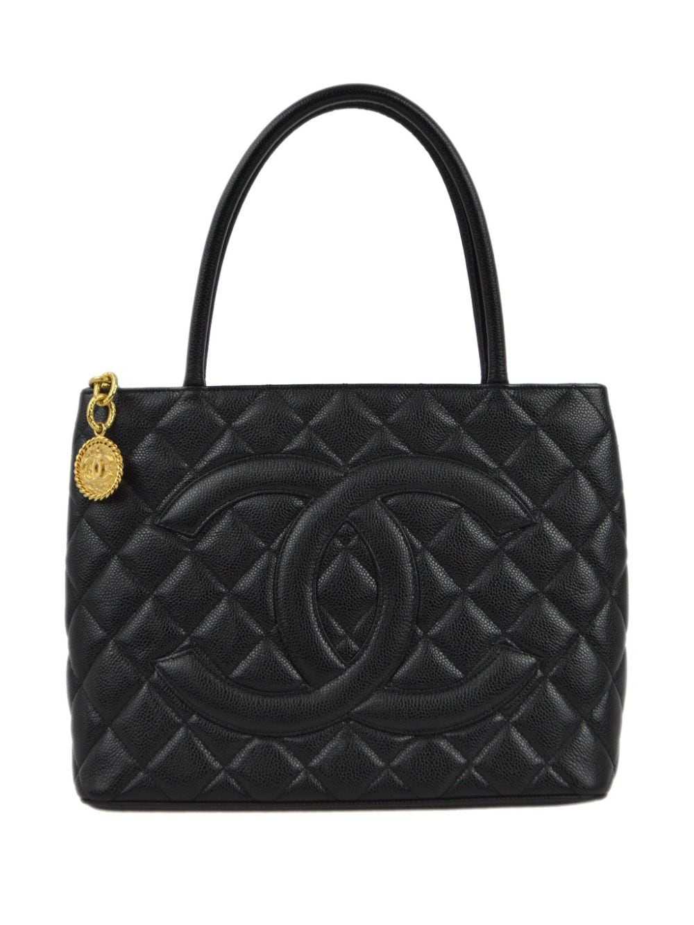 CHANEL Pre-Owned 2003 Medallion tote bag - Black - image 1