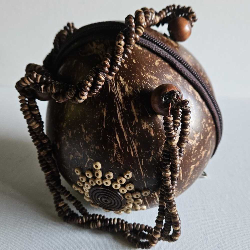 Vintage Coconut purse - image 2