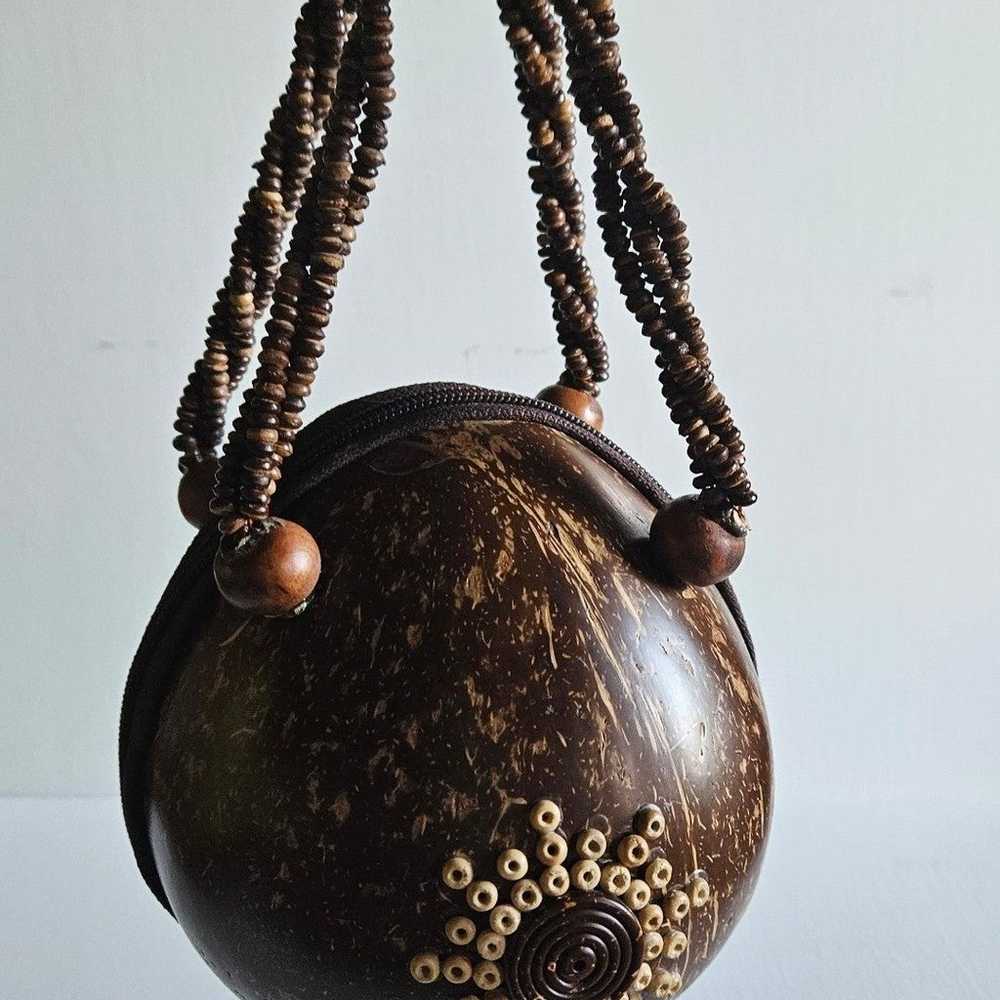 Vintage Coconut purse - image 3