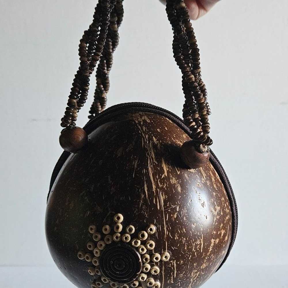 Vintage Coconut purse - image 5