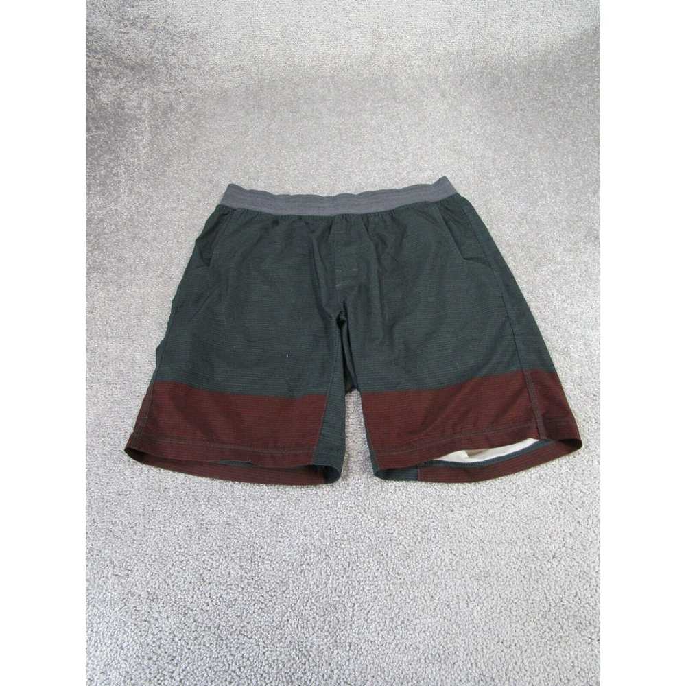 Prana Prana Shorts Mens Small Dark Green/Red Ligh… - image 1