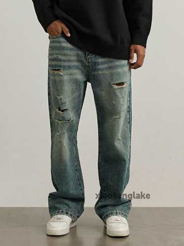 Distressed Denim × Jean × Vintage washed faded y2k