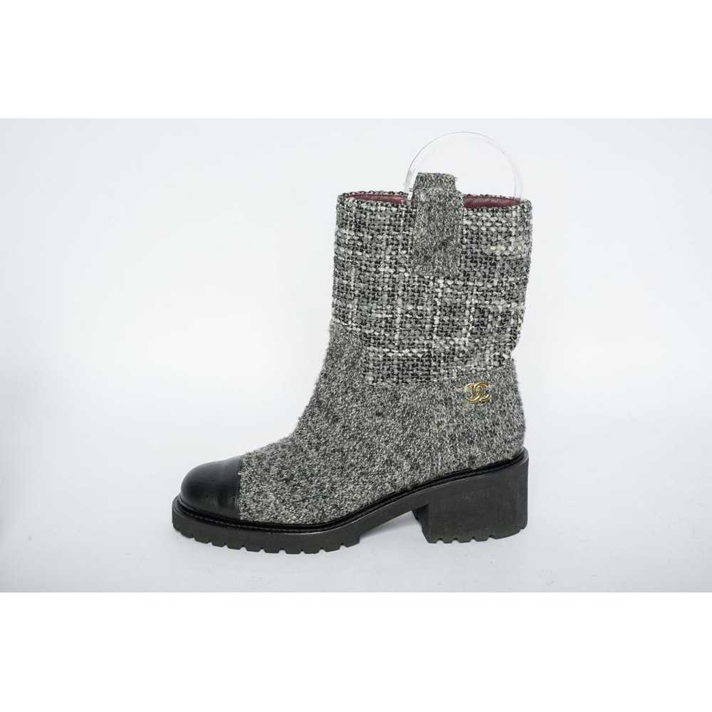 Chanel Tweed ankle boots - image 2