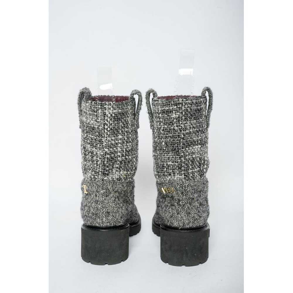 Chanel Tweed ankle boots - image 3