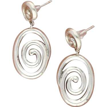 Ross Simons Sterling Silver Double Spiral Swirl D… - image 1