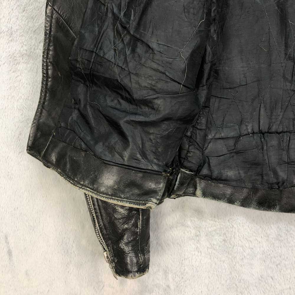 Genuine Leather × Leather Jacket × Very Rare TRAS… - image 11