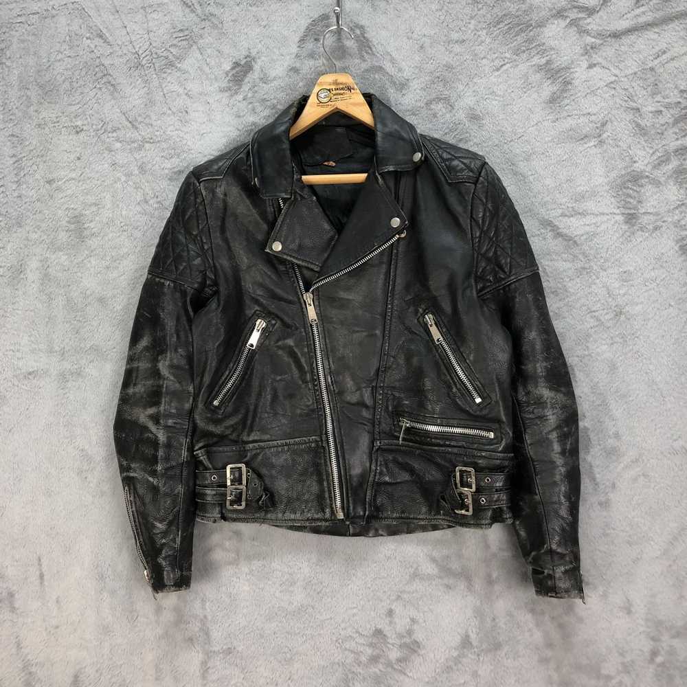 Genuine Leather × Leather Jacket × Very Rare TRAS… - image 1