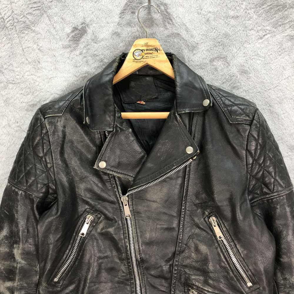 Genuine Leather × Leather Jacket × Very Rare TRAS… - image 2