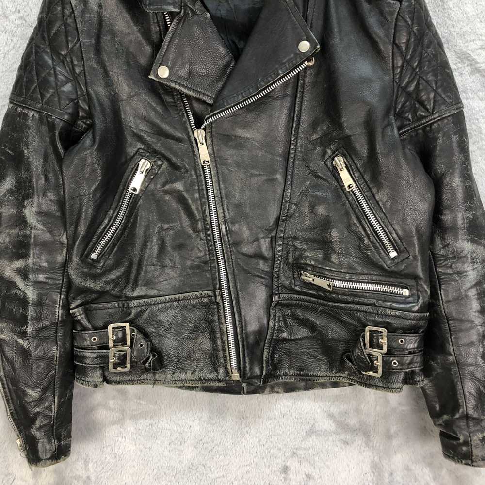 Genuine Leather × Leather Jacket × Very Rare TRAS… - image 3