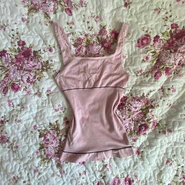 Pink Y2K coquette tank cami top - image 1