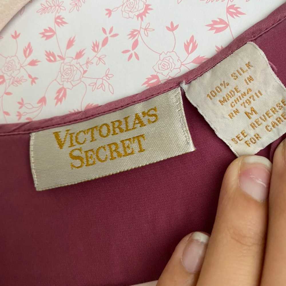 VINTAGE VICTORIA SECRET 100% SILK TOP - image 2