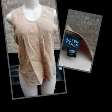 Vintage Eileen Fisher Linen Top Med - image 1