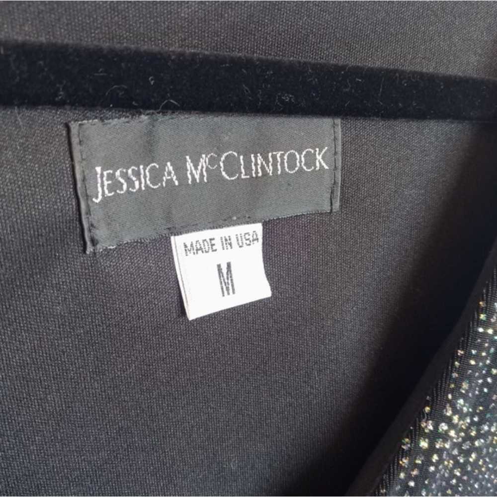 Vintage Jessica McClintock Glitter Sleeveless Top… - image 8