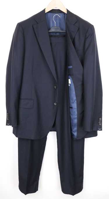 Suitsupply LAZIO BLUELINE UK52R Pleated Blue Wool 