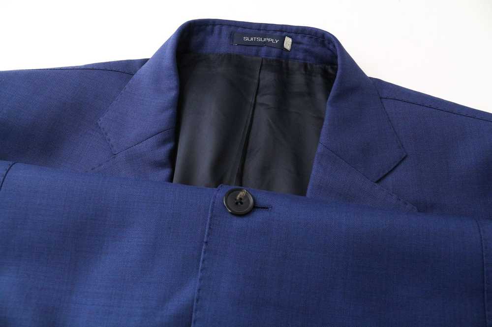 Suitsupply LAZIO UK50S Slim Fit Pure Wool Blue 2P… - image 7