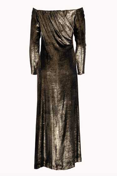 Yves Saint Laurent Spring 1989 Gold Gown