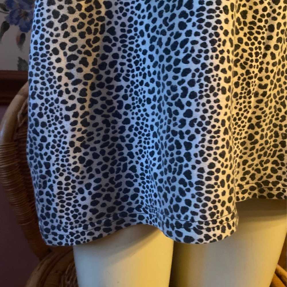 Vintage Leopard print Top stretch t-shirt - image 10