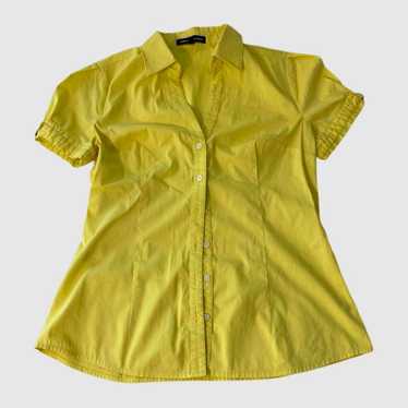 Vintage Y2K Express Yellow Button Up Blouse