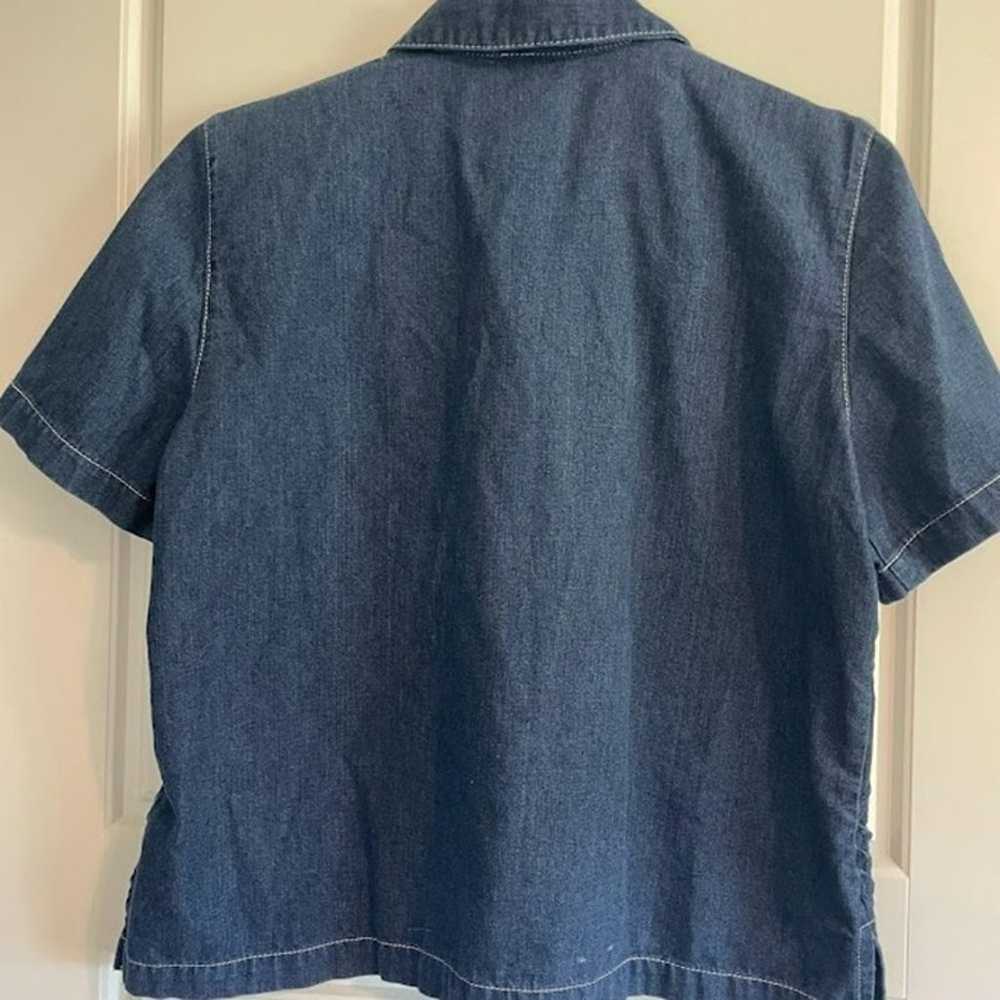 Vintage Koret Denim Americana Top Size Medium - image 3