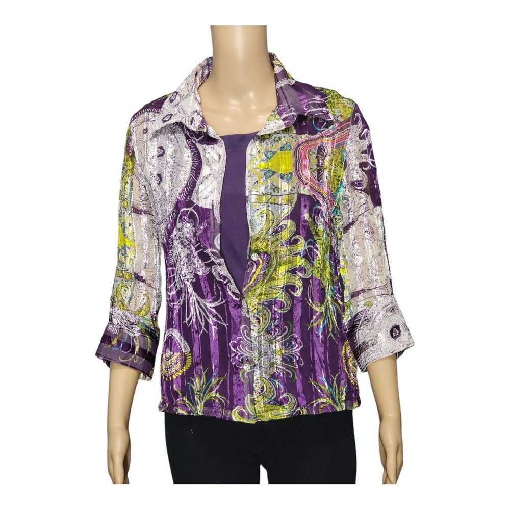 Violet and Claire Vintage Crinkle Blouse Sz M Col… - image 1