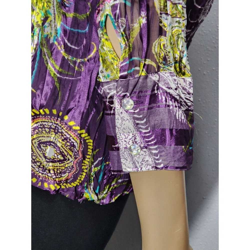 Violet and Claire Vintage Crinkle Blouse Sz M Col… - image 7