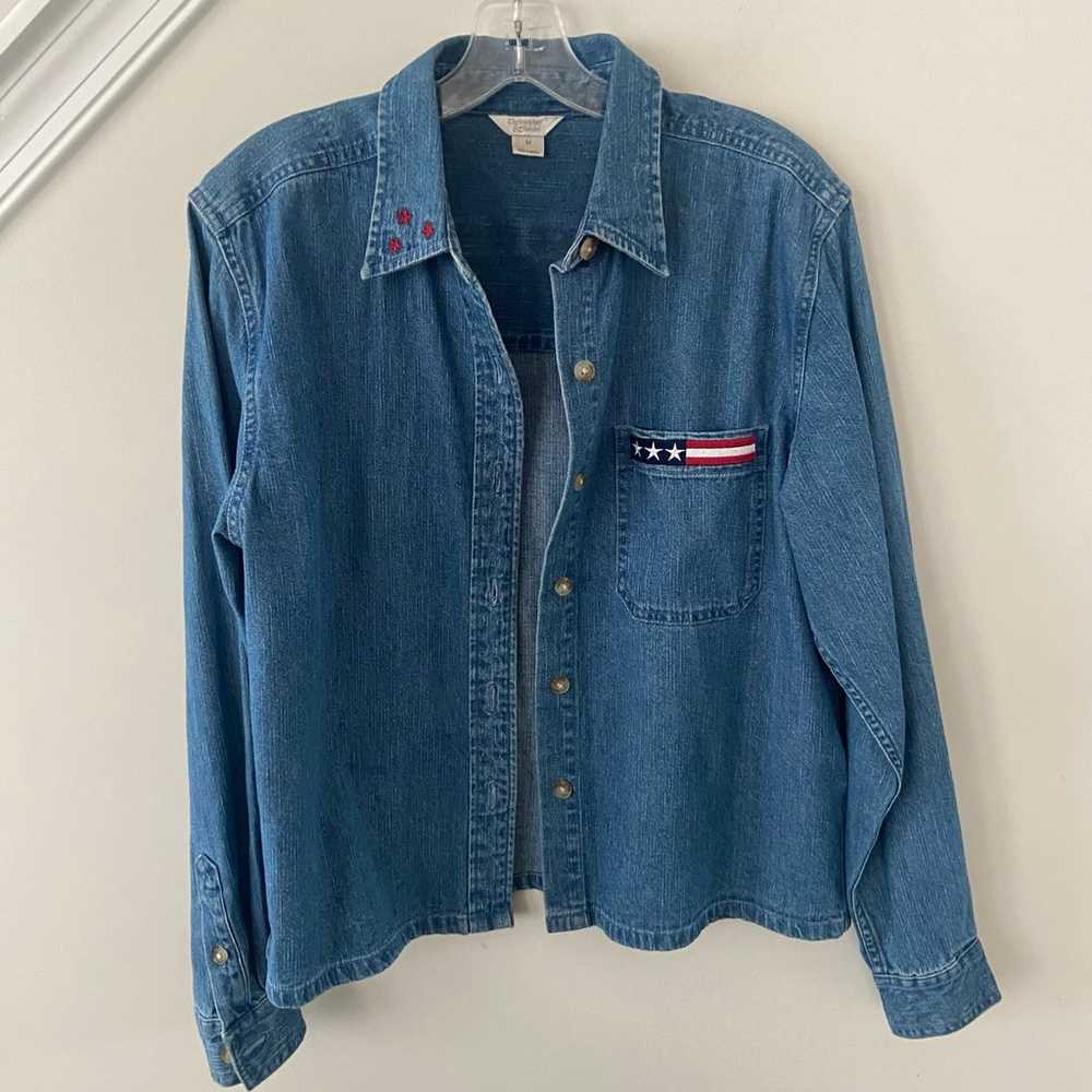 Vintage Christopher and banks denim shirt - image 1