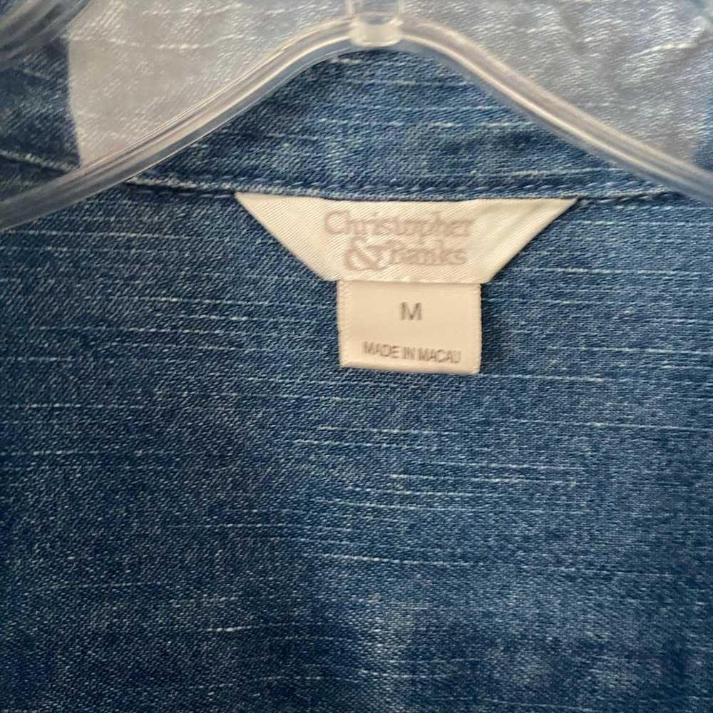 Vintage Christopher and banks denim shirt - image 2