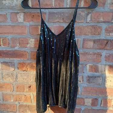 Vintage Royal Feelings Sequin TANK top m - image 1