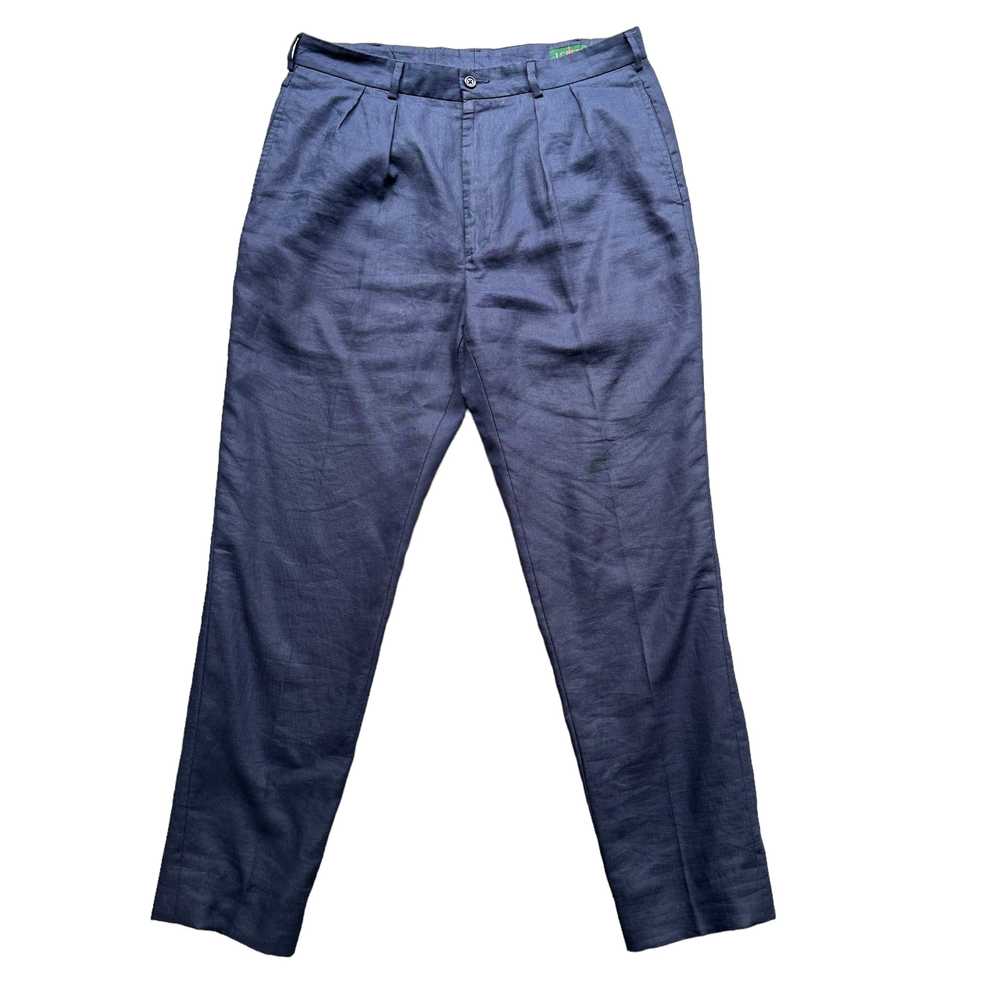 90s J crew linen slacks 34/30 - image 1