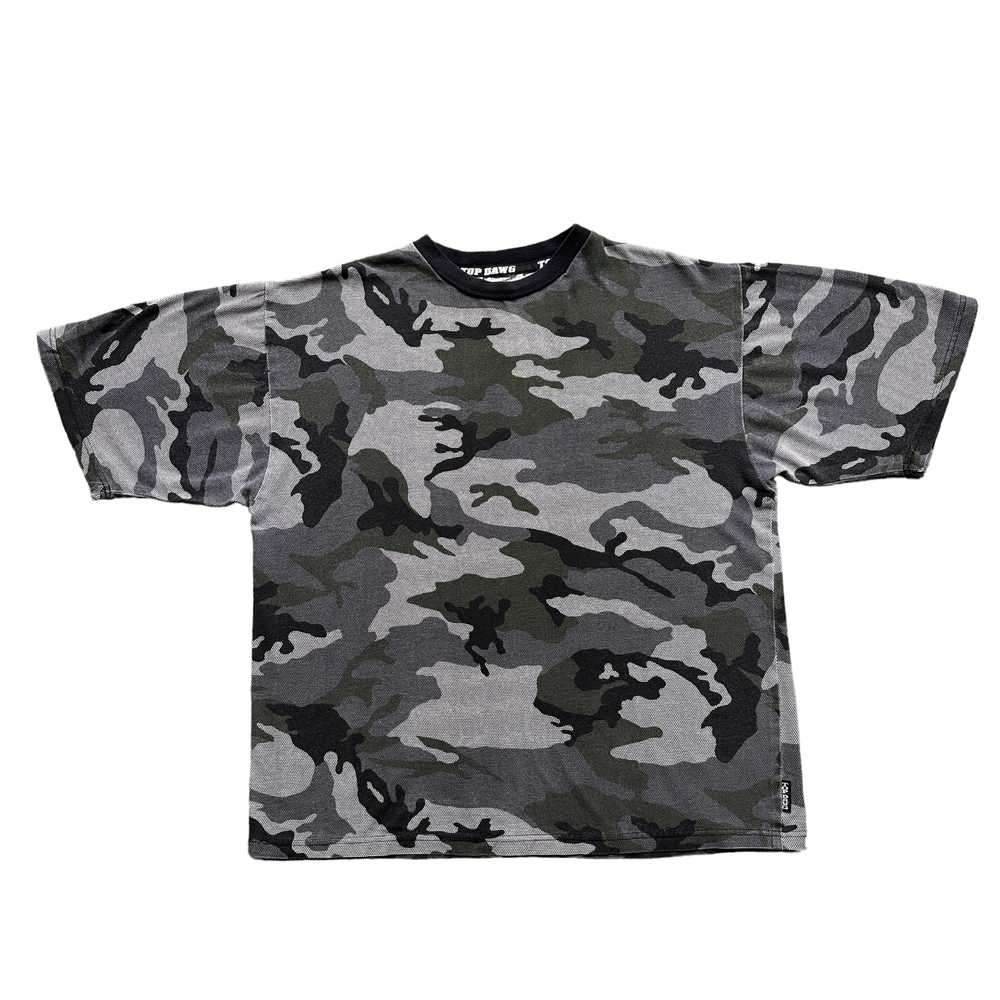 Y2K Top dawg camo tee XL - image 1