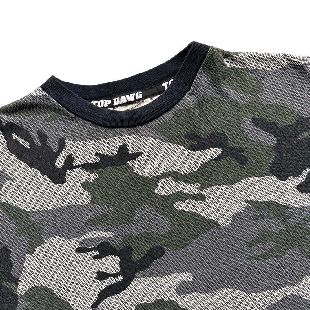 Y2K Top dawg camo tee XL - image 2