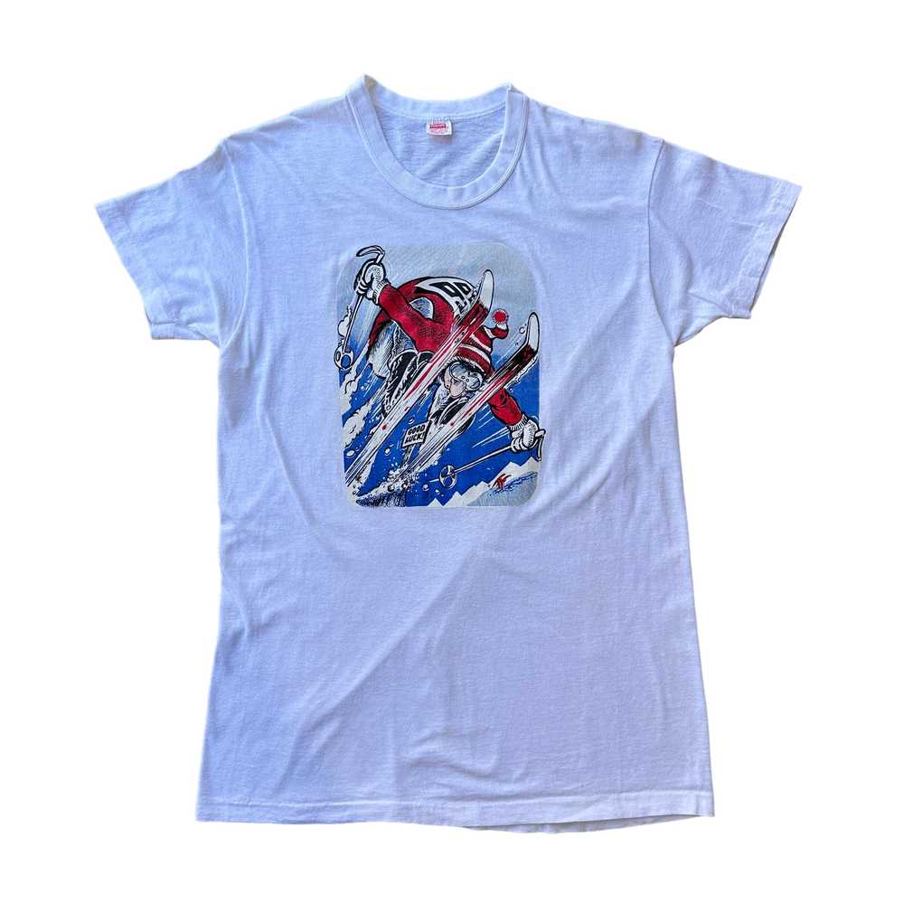 70s Ski jumper tee small - image 1