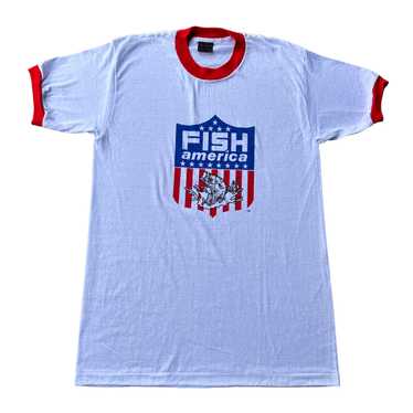 80s Fish america tee Small