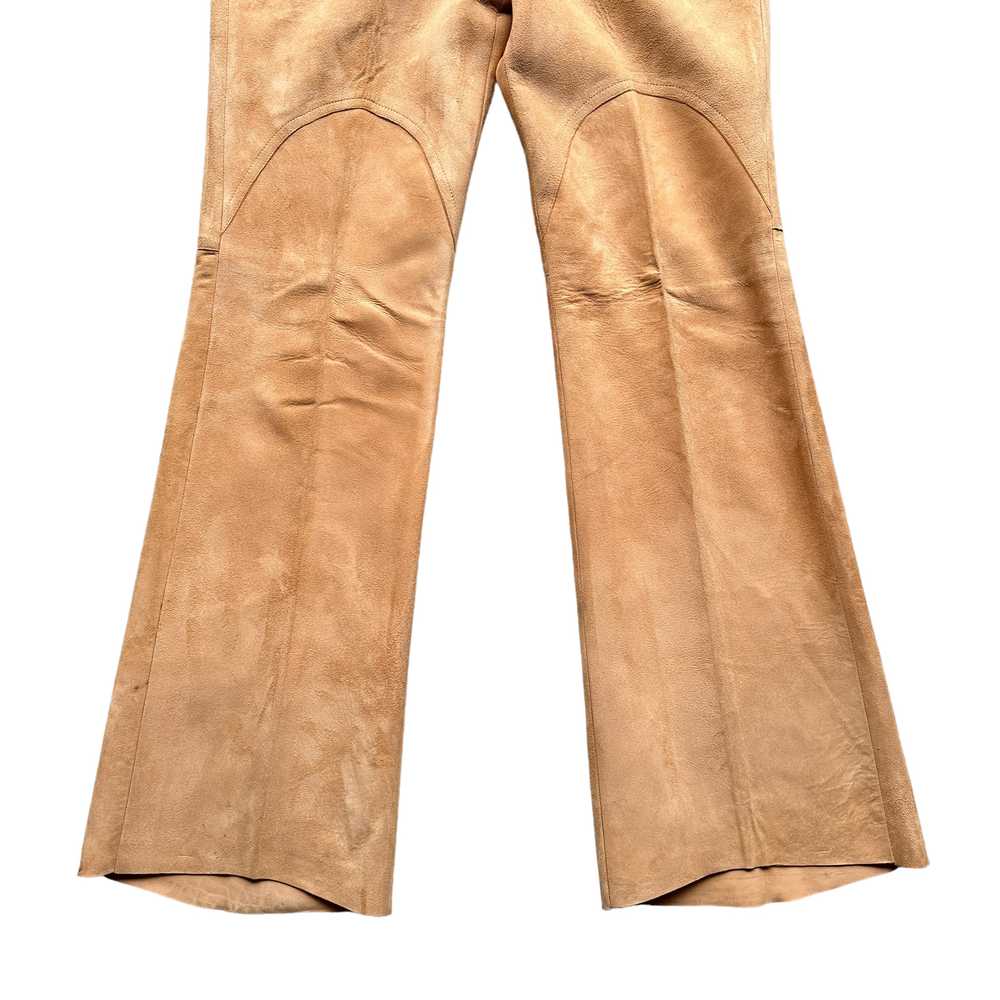 70s JJ Made in canada🇨🇦 suede leather pants 36/… - image 2