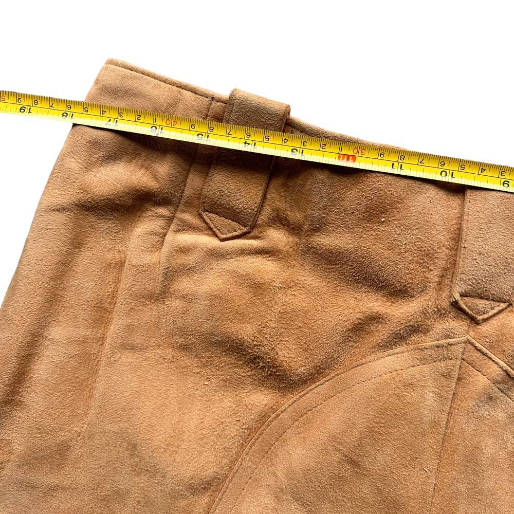 70s JJ Made in canada🇨🇦 suede leather pants 36/… - image 3