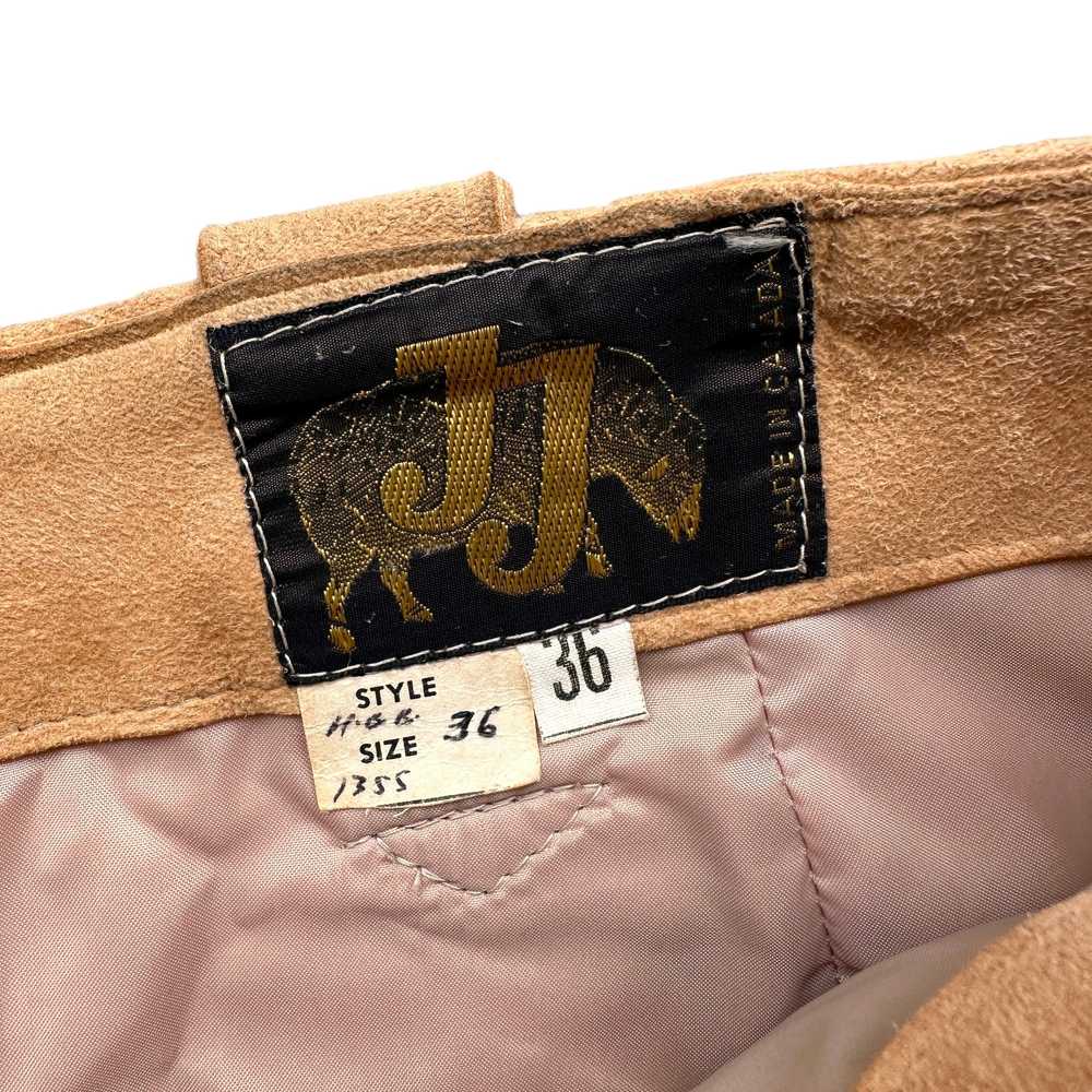 70s JJ Made in canada🇨🇦 suede leather pants 36/… - image 5