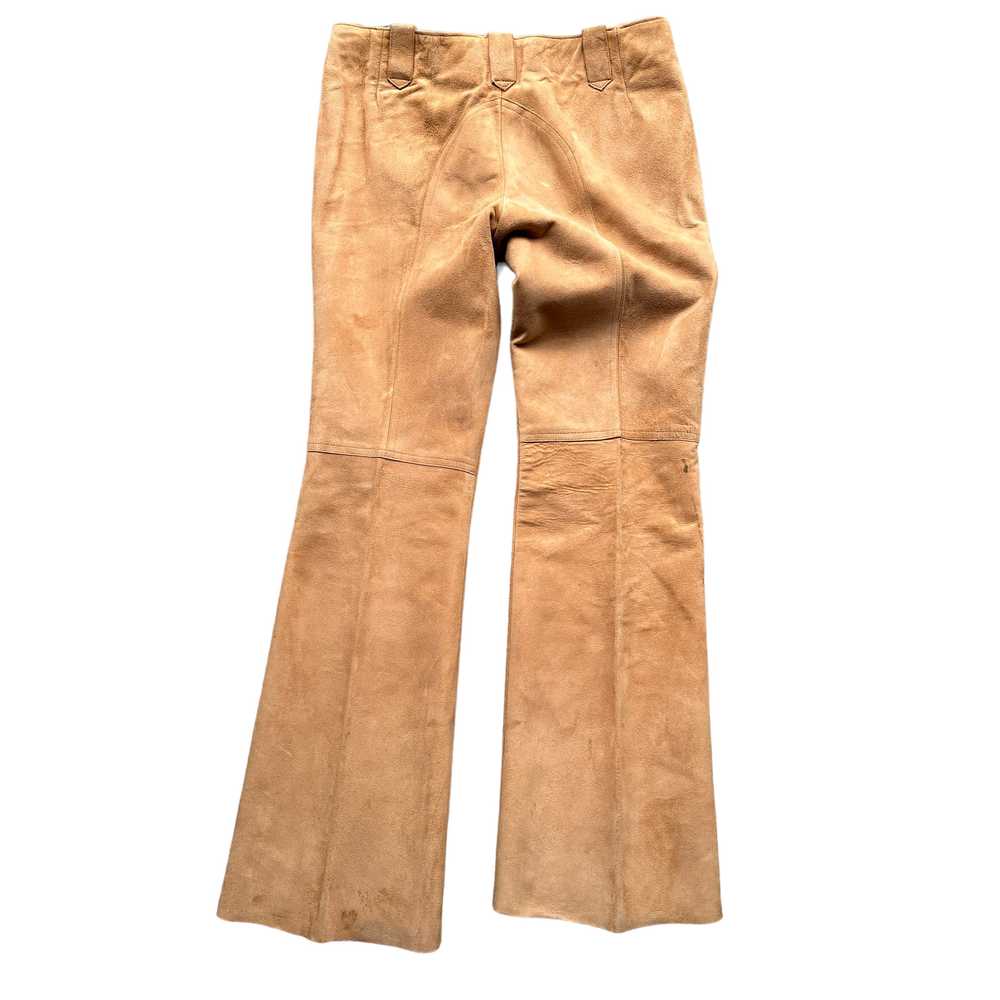 70s JJ Made in canada🇨🇦 suede leather pants 36/… - image 6